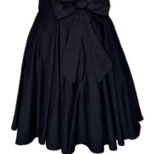 NWT Pinup Couture Black Knee-Length Fit and Flare with Tie Front  …